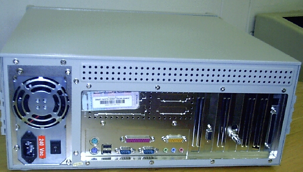 Back of the VIDEX 9 On-Site-Controller